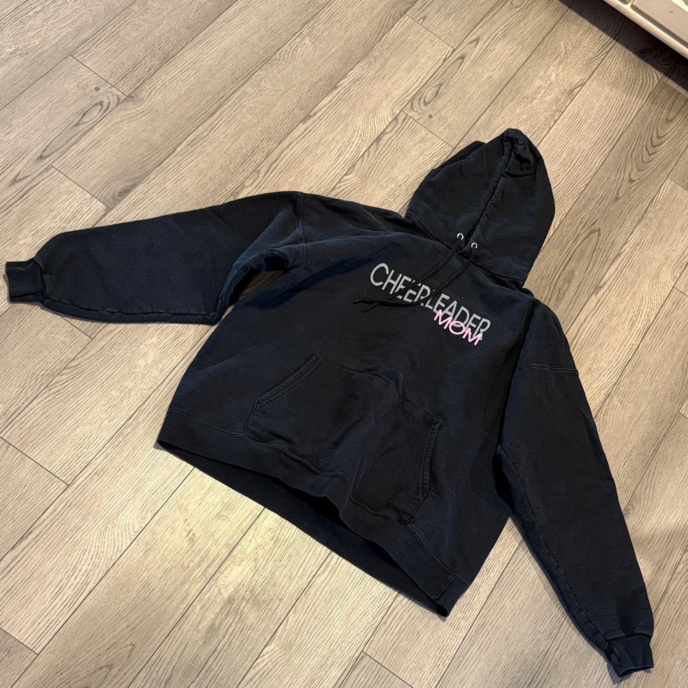 Junior size l large Hoodie Cheerleader mom in good used condition